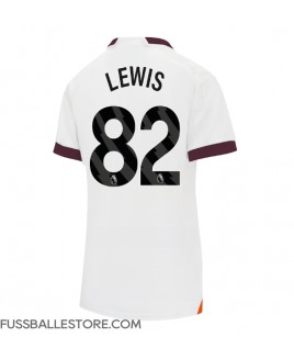 Günstige Manchester City Rico Lewis #82 Auswärtstrikot Damen 2023-24 Kurzarm